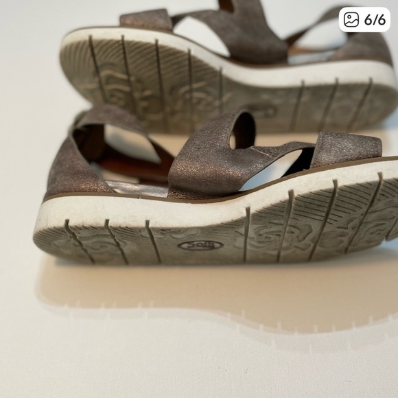Sofft Strappy Metallic Gray Sandals Size 8M SB-1 - Picture 7 of 7